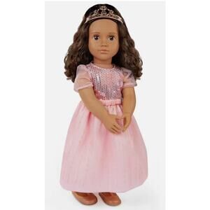 Our Generation Estrella 18" Doll with Pink Gown & Tiara NWT